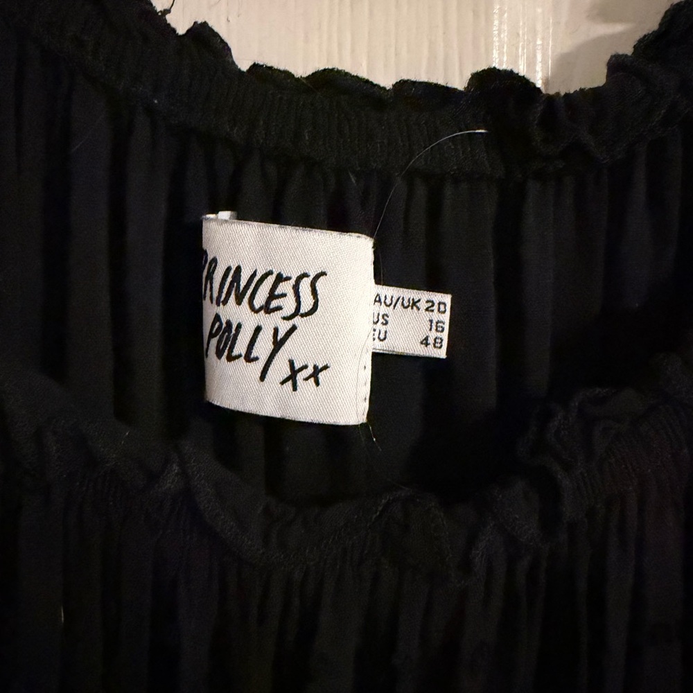 Princess Polly Black Ruffled Jumpsuit - Picture 3 of 3